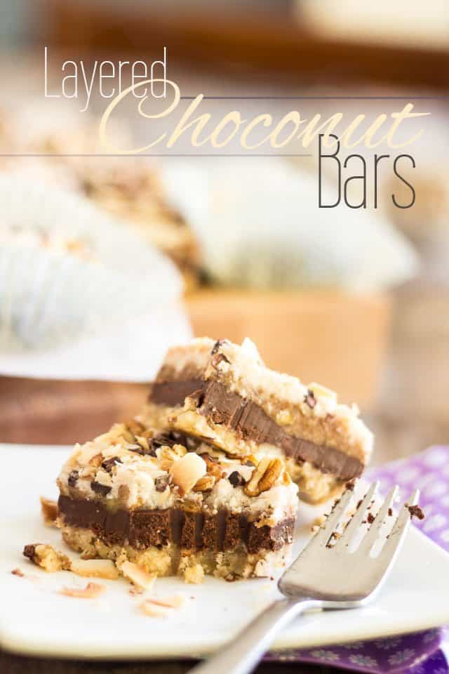 Layered Choconut Bars | thehealthyfoodie.com
