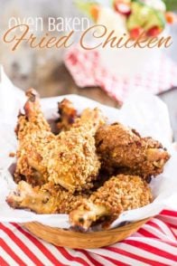 Oven Baked Fried Chicken | thehealthyfoodie.com