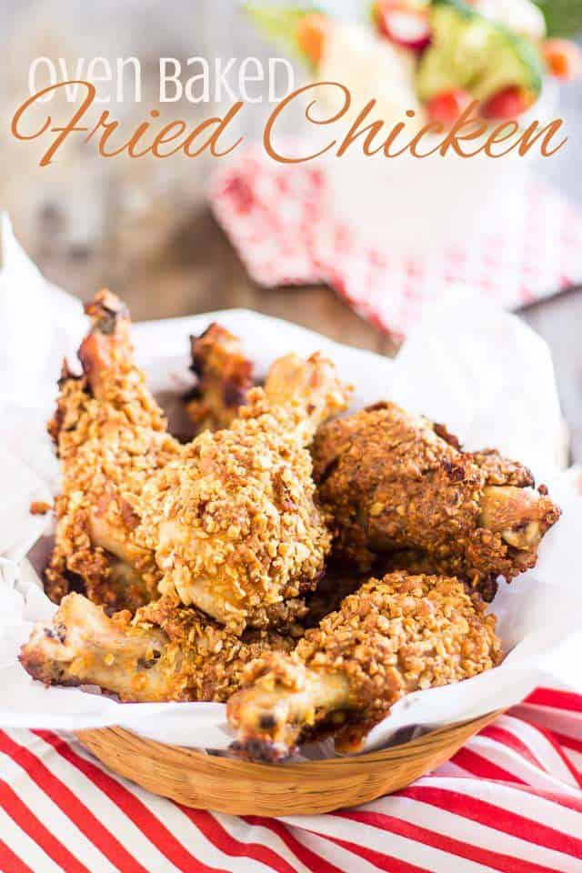 Oven Baked Fried Chicken | thehealthyfoodie.com