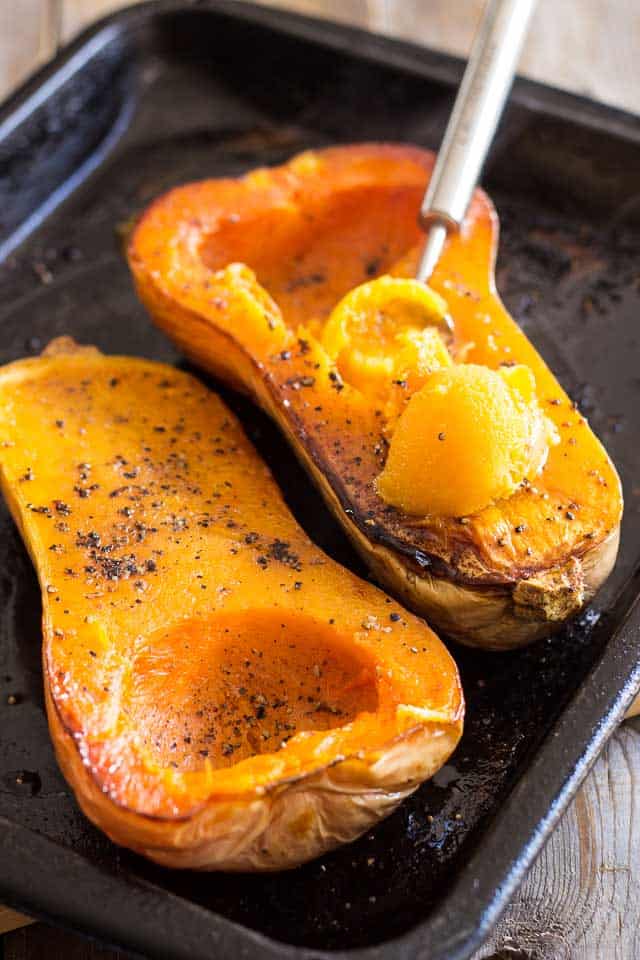 Oven Roasted Butternut Squash | thehealthyfoodie.com