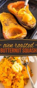 So simple yet so elegant, Oven Roasted Butternut Squash is a tasty and versatile side dish that goes good with just about anything, any time of day!