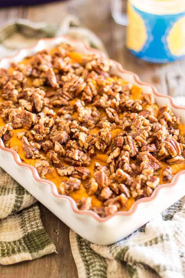 Whipped Sweet Potato Casserole | thehealthyfoodie.com
