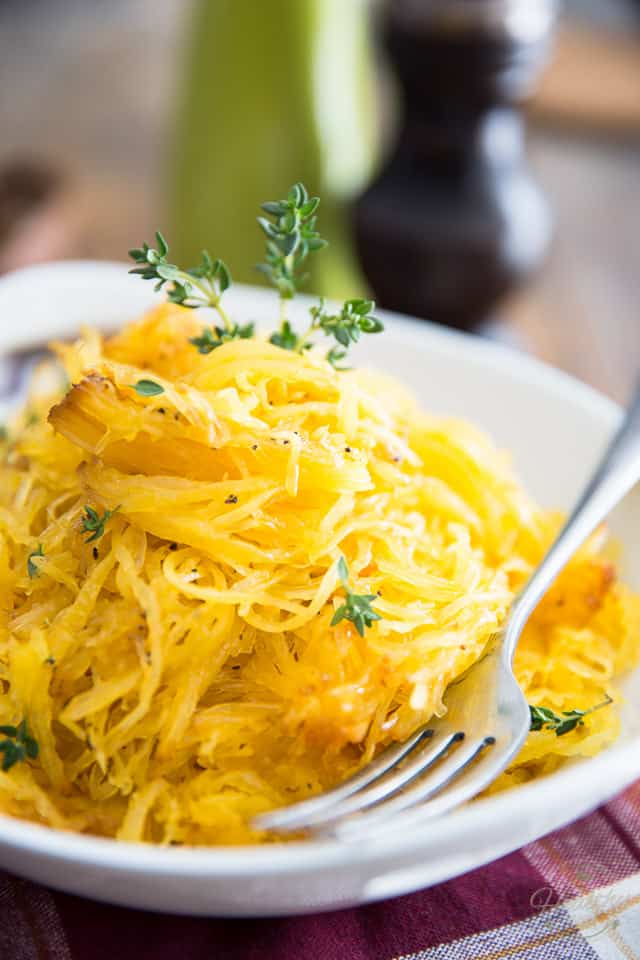 Oven Baked Spaghetti Squash • The Healthy Foodie
