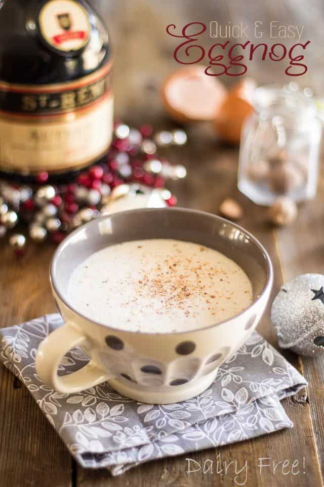 Easy Eggnog (2-minute blender recipe) - Back To The Book Nutrition