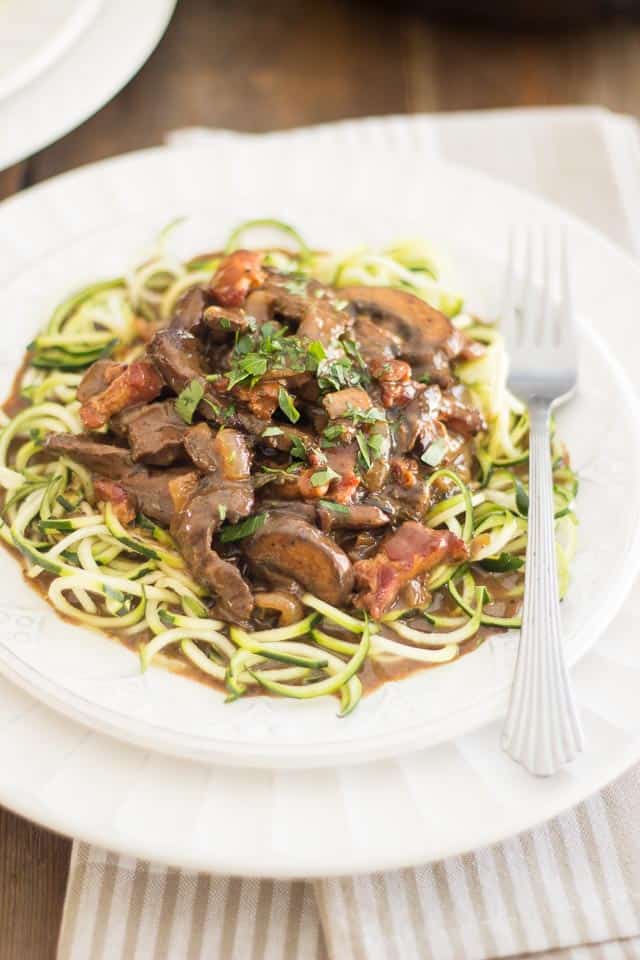 Beef Heart Stroganoff | thehealthyfoodie.com