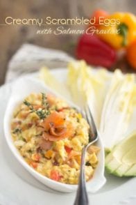 Creamy Scrambled Eggs with Salmon Gravlax | thehealthyfoodie.con