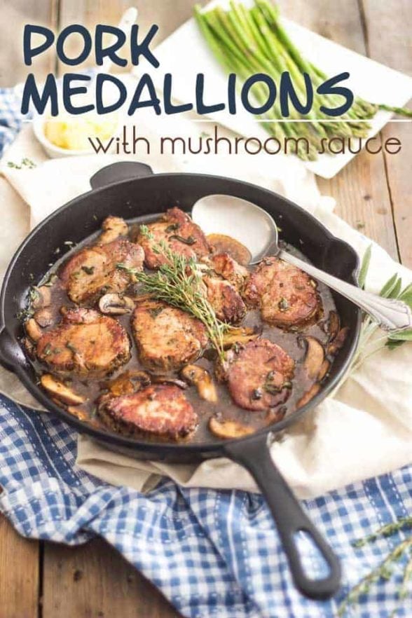 Pork Medallions with Mushroom Sauce