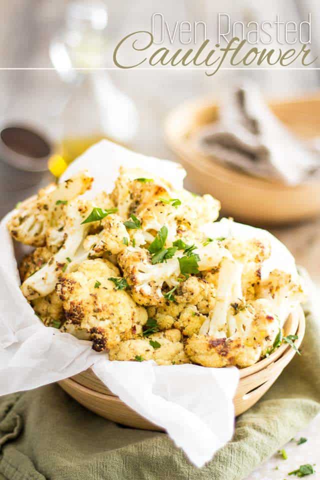 Oven Roasted Cauliflower | thehealthyfoodie.com