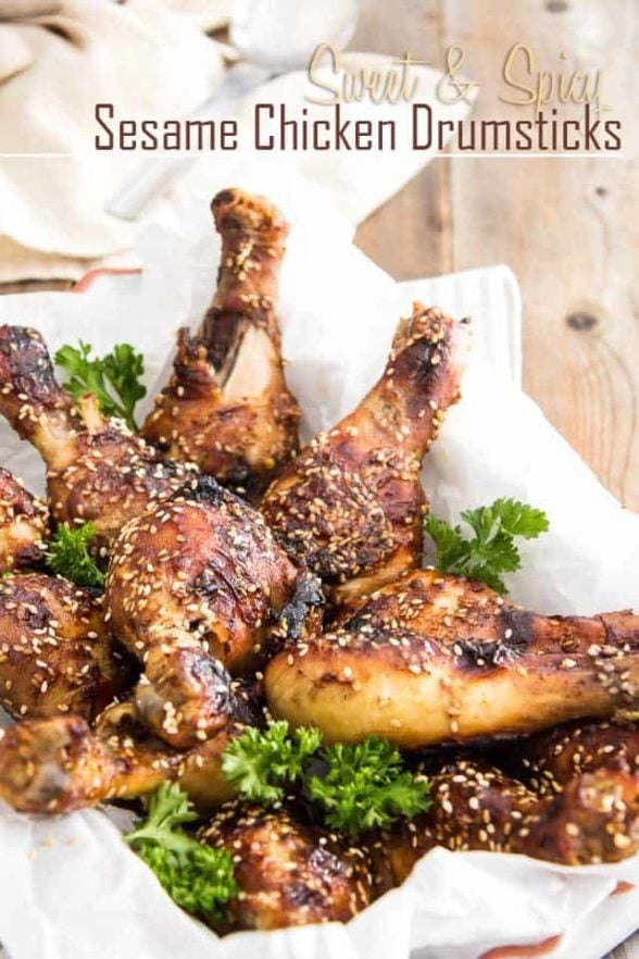 Sweet and Spicy Sesame Chicken Drumsticks