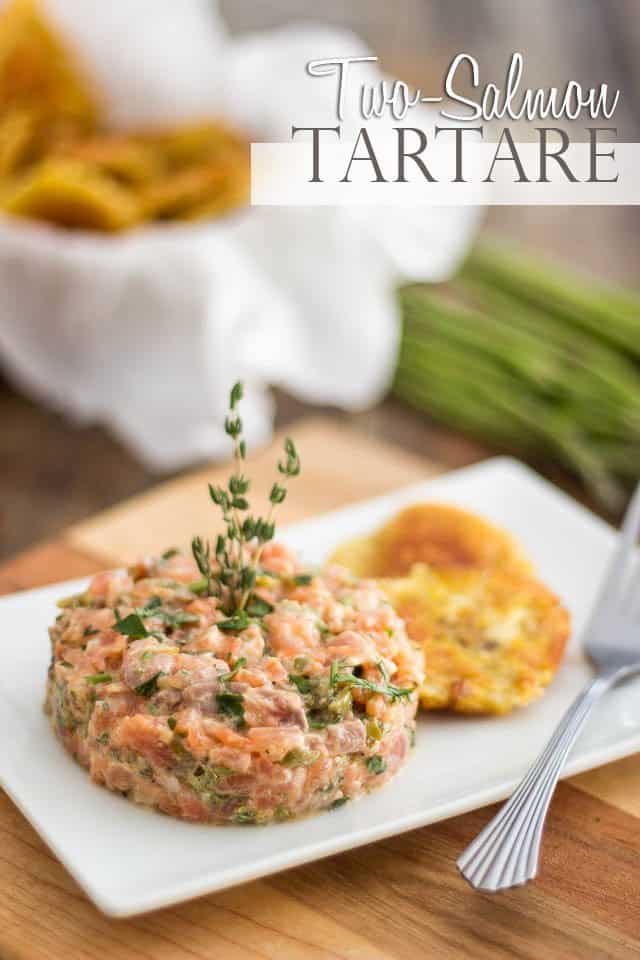 Two-Salmon Tartare | thehealthyfoodie.com