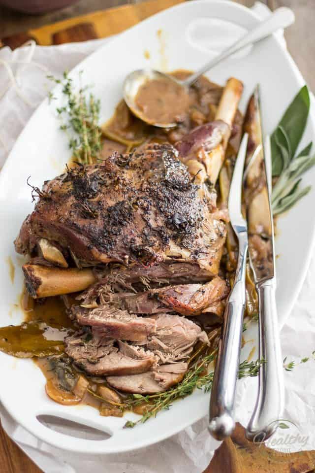 Braised Leg of Lamb | TheHealthyFoodie.com