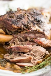 Simple Braised Leg of Lamb