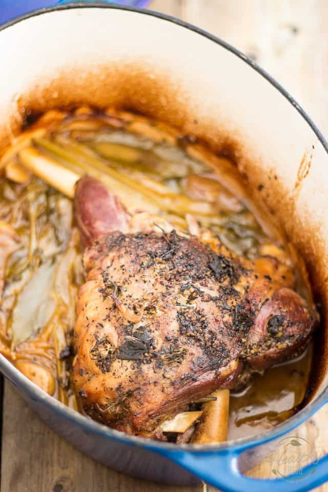 Braised Leg of Lamb | TheHealthyFoodie.com