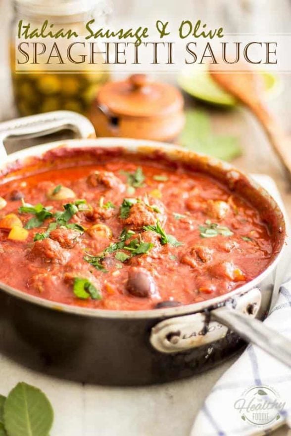 Italian Sausage and Olive Spaghetti Sauce