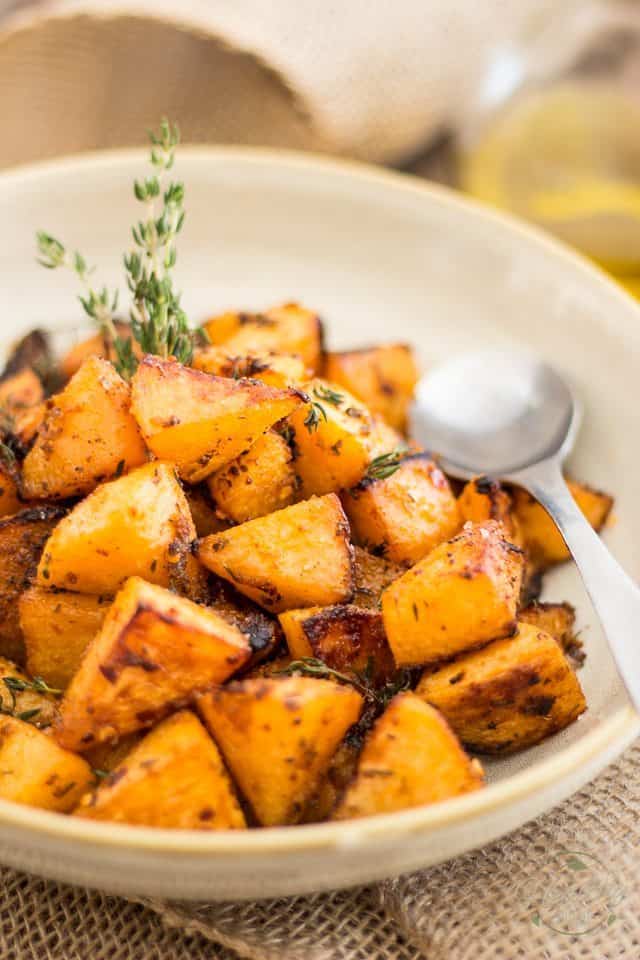 Greek Style Oven Roasted Rutabaga | TheHealthyFoodie.com