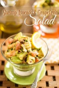 Shrimp Avocado Grapefruit Salad | thehealthyfoodie.com