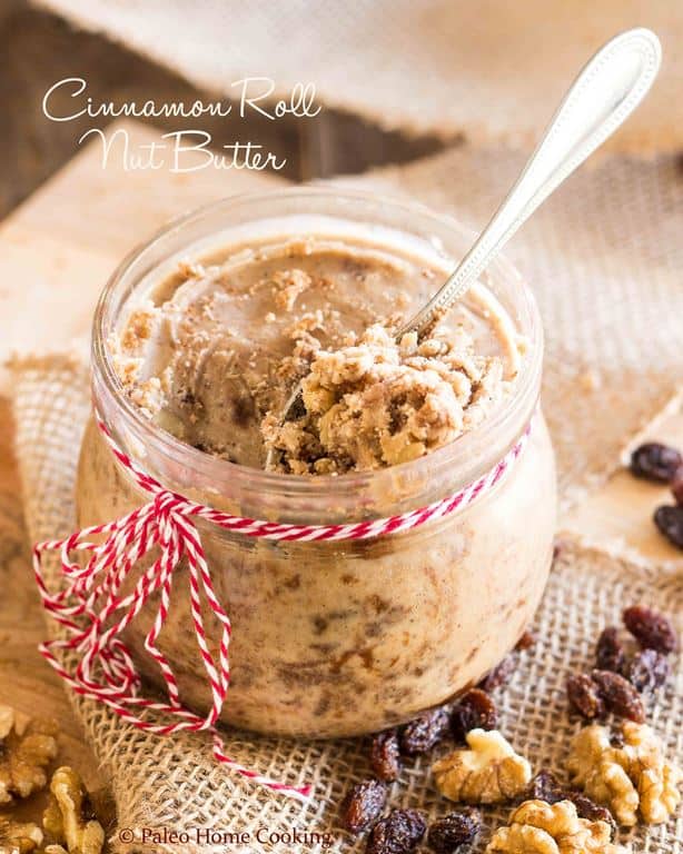  Cinnamon Roll Nut Butter | thehealthyfoodie.com