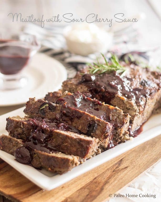 Meatloaf with Sour Cherry Sauce | thehealthyfoodie.com