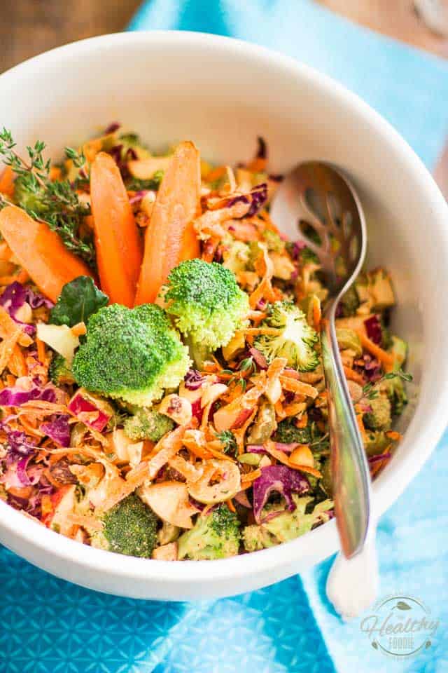 Magic Broccoli and Carrot Salad | thehealthyfoodie.com