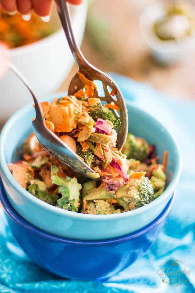 Magic Broccoli and Carrot Salad | thehealthyfoodie.com