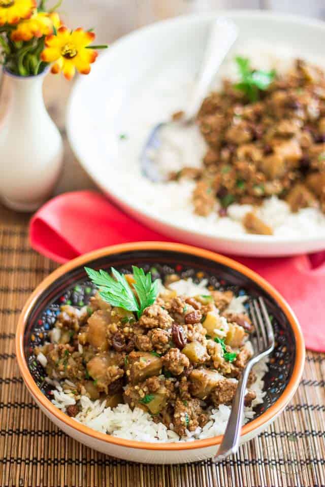 Creamy Lamb and Eggplant Casserole | thehealthyfoodie.com