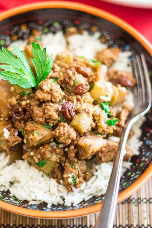 Creamy Lamb and Eggplant Casserole | thehealthyfoodie.com