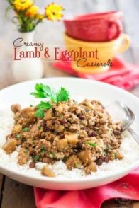 With its tasty lamb meat, creamy eggplant and subtle notes of spiced cinnamon sweetness, this Creamy Lamb and Eggplant Casserole will not doubt win you over