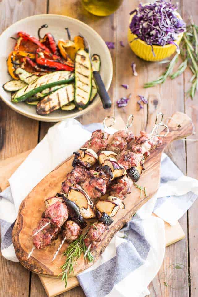 Lamb Kabobs with Apples and Dates | thehealthyfoodie.com