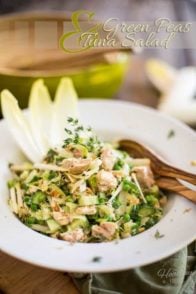 Green Peas and Tuna Salad | thehealthyfoodie.com