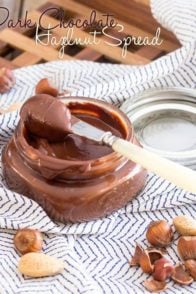 Dark Chocolate Hazelnut Spread | thehealthyfoodie.com