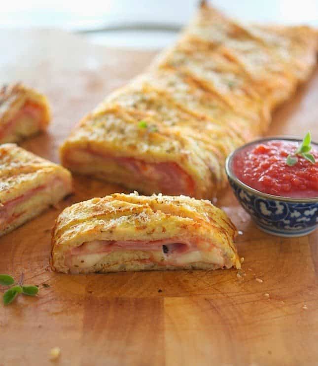 Cauliflower Crust Stromboli | theironyou.com