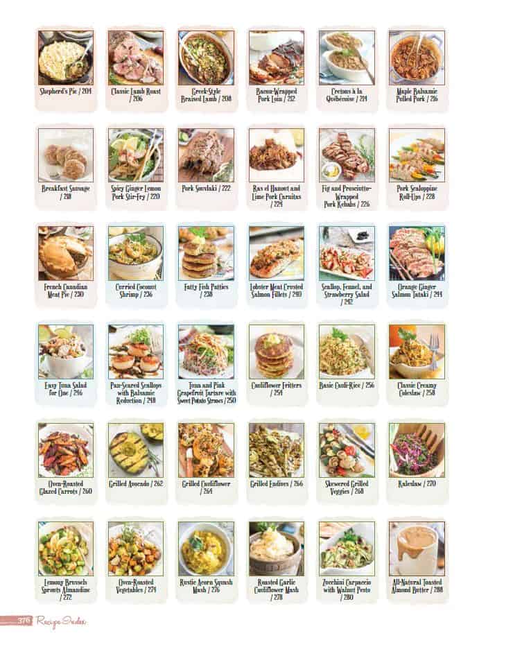 Visual Recipe Index | thehealthyfoodie.com