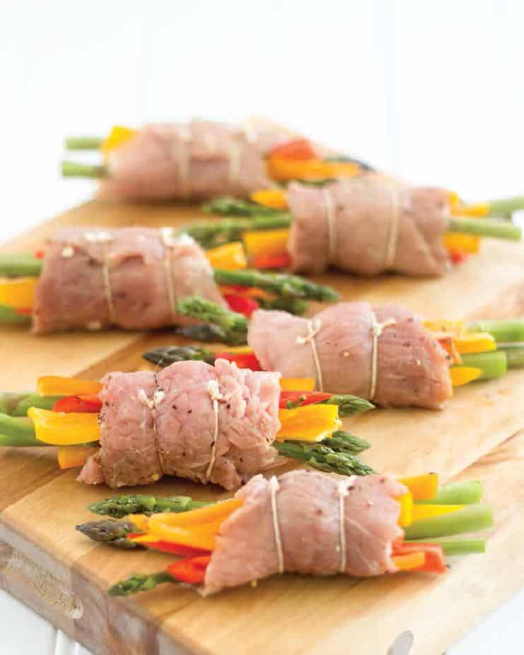 Pork Scaloppine Roll-Ups | thehealthyfoodie.com
