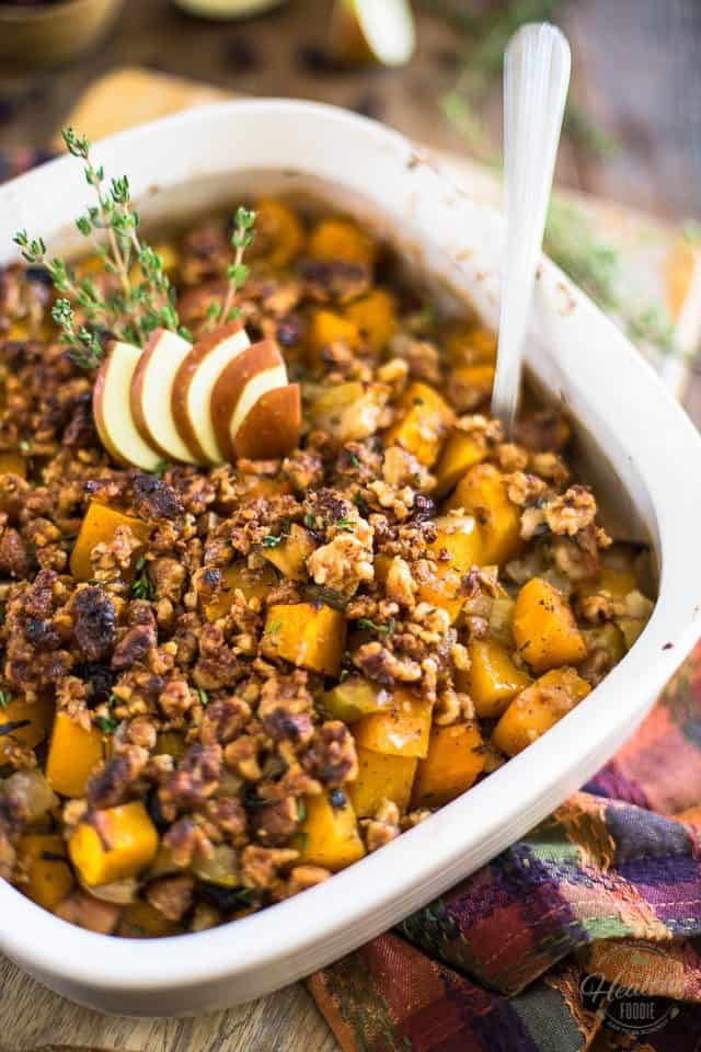 Butternut Squash and Apple Casserole | thehealthyfoodie.com