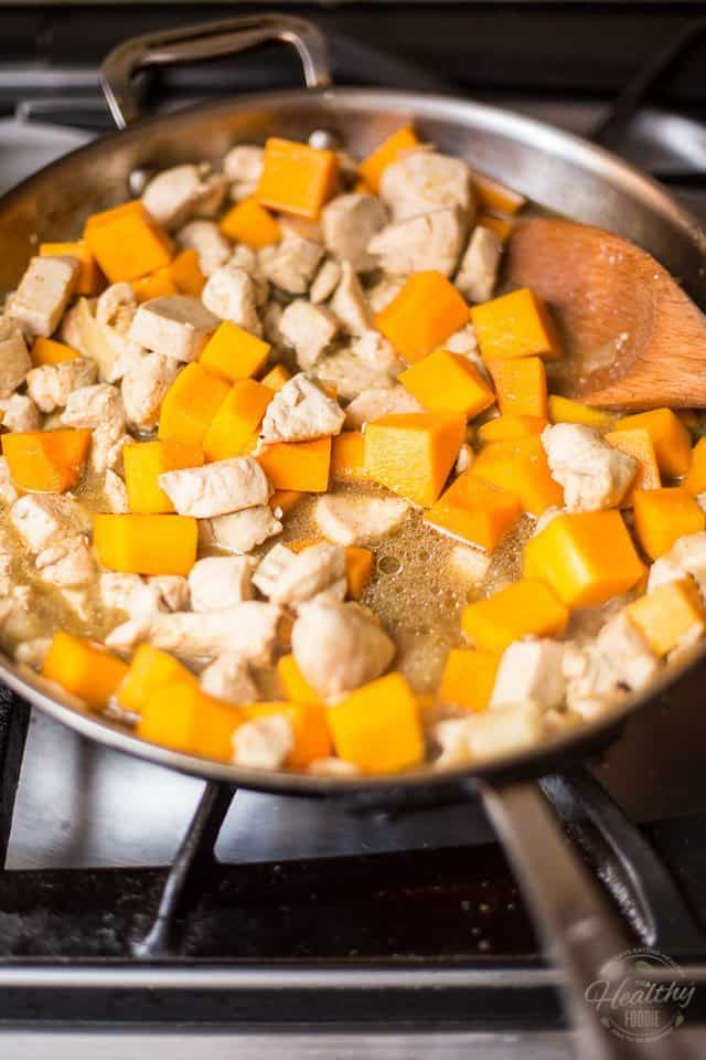 Butternut Squash Chicken Curry | thehealthyfoodie.com