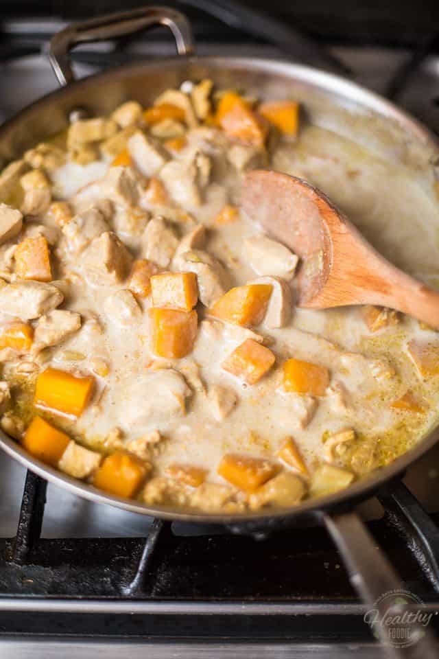 Butternut Squash Chicken Curry | thehealthyfoodie.com