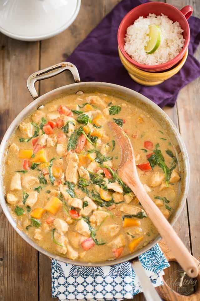Butternut Squash Chicken Curry | thehealthyfoodie.com