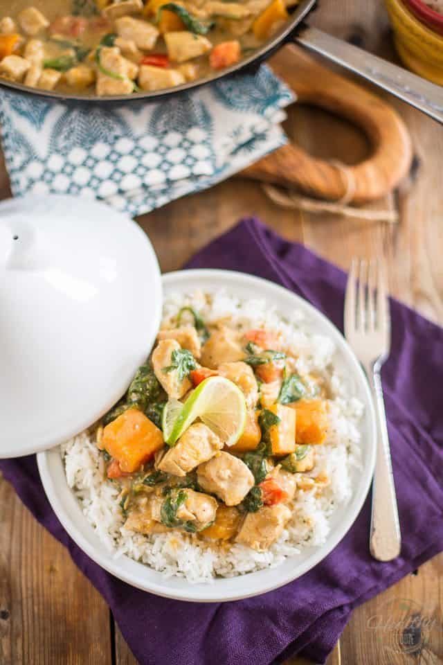 Butternut Squash Chicken Curry | thehealthyfoodie.com