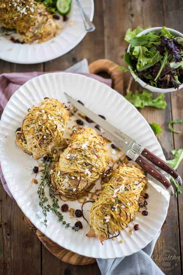 Sweet Potato Wrapped Chicken Breasts | thehealthyfoodie.com