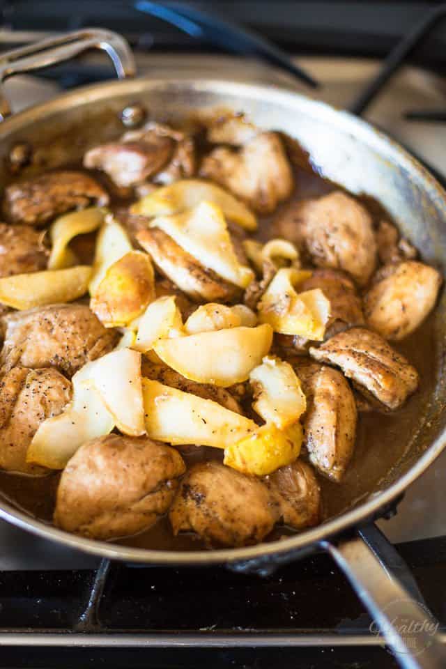 Pear Balsamic Chicken | thehealthyfoodie.com
