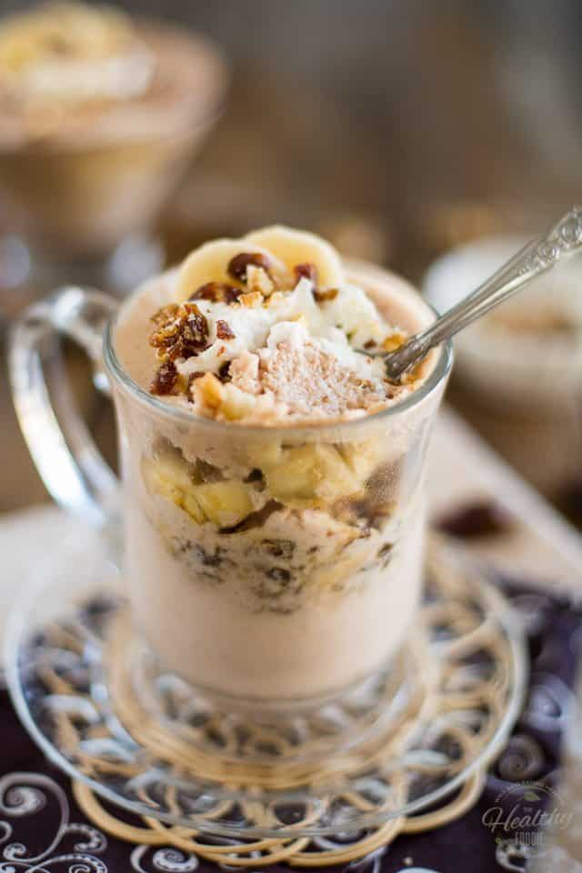 High Protein [Post Workout] Banana Mousse | thehealthyfoodie.com