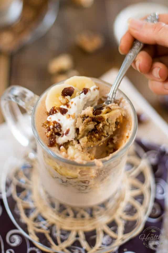High Protein [Post Workout] Banana Mousse | thehealthyfoodie.com
