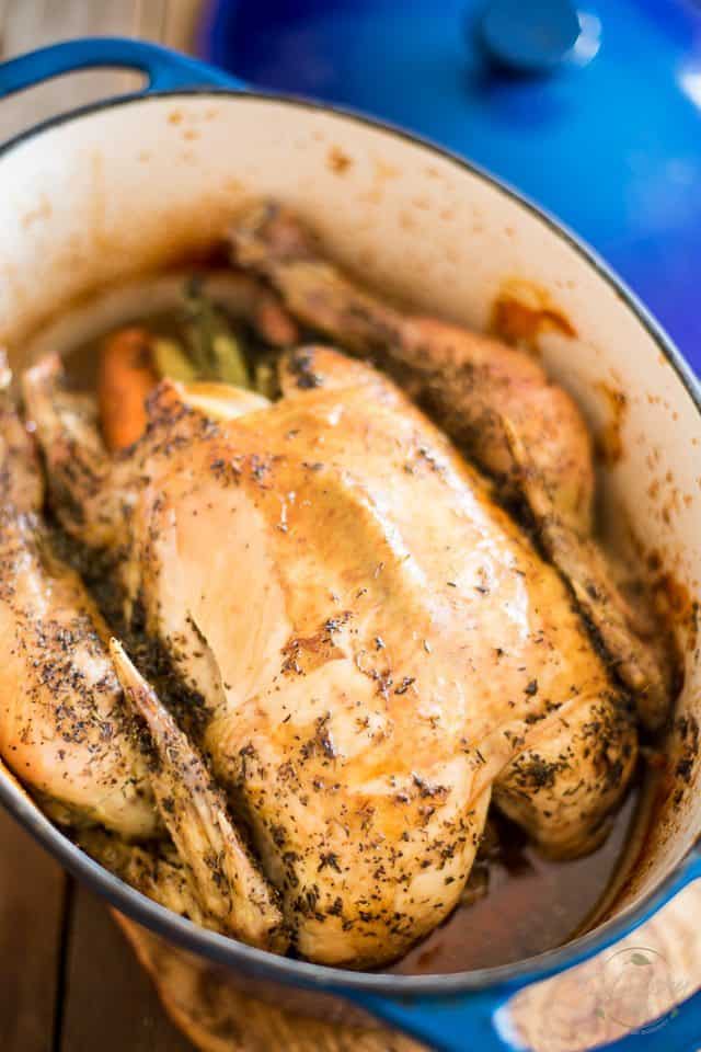 Dutch Oven Roasted Chicken - The Healthy Foodie