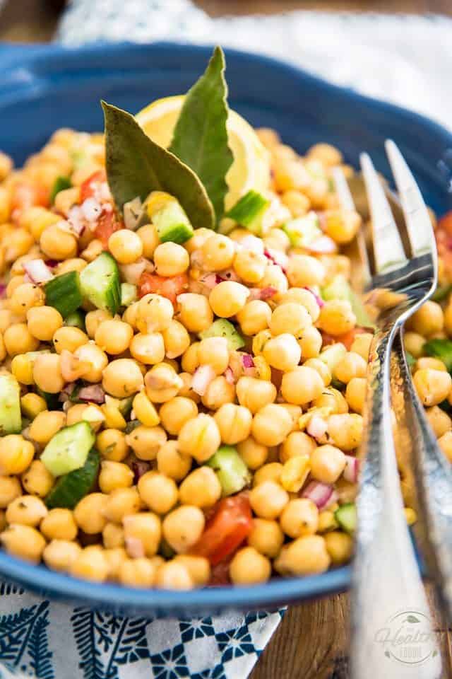 Chickpea Salad | thehealthyfoodie.com