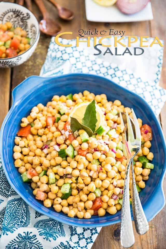 Chickpea Salad | thehealthyfoodie.com