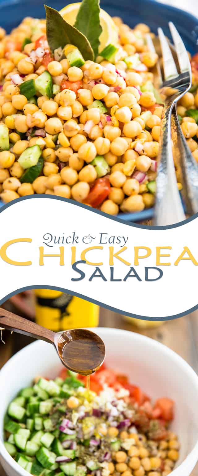 Quick & Easy Chickpea Salad • The Healthy Foodie