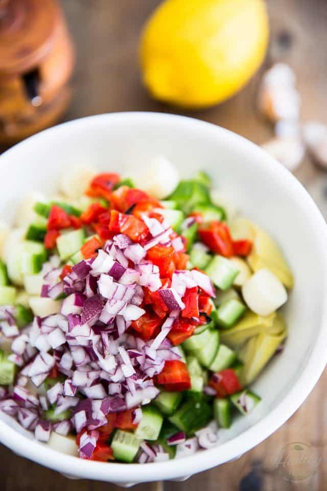 Mediterranean Artichoke Salad | thehealthyfoodie.com