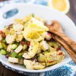 Mediterranean Artichoke Salad | thehealthyfoodie.com