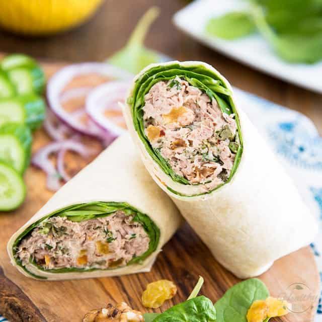 My go-to Tuna Wrap • The Healthy Foodie