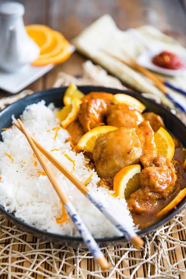 Asian Orange Glazed Chicken | thehealthyfoodie.com